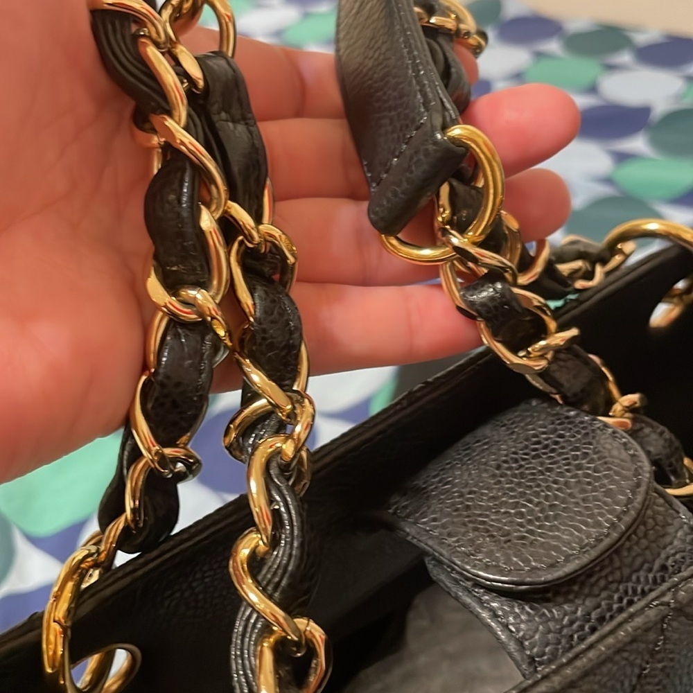 Chanel PST Black Quilted Caviar Shoulder Bag - Picture 11 of 16